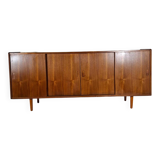 Vintage teak sideboard with sliding doors – Danish design