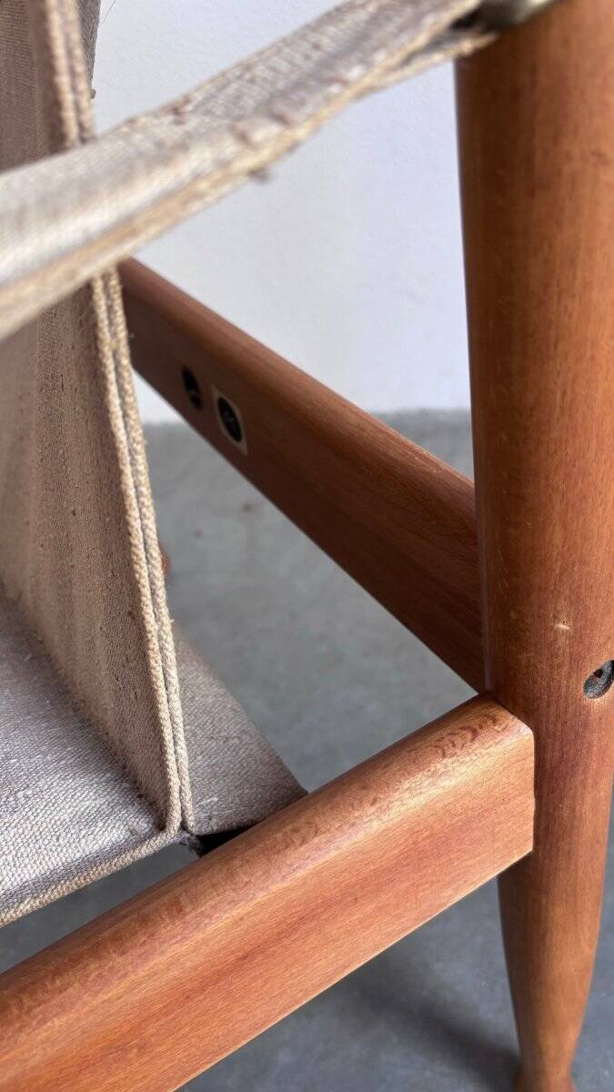 Vintage safari chair Erik Worts