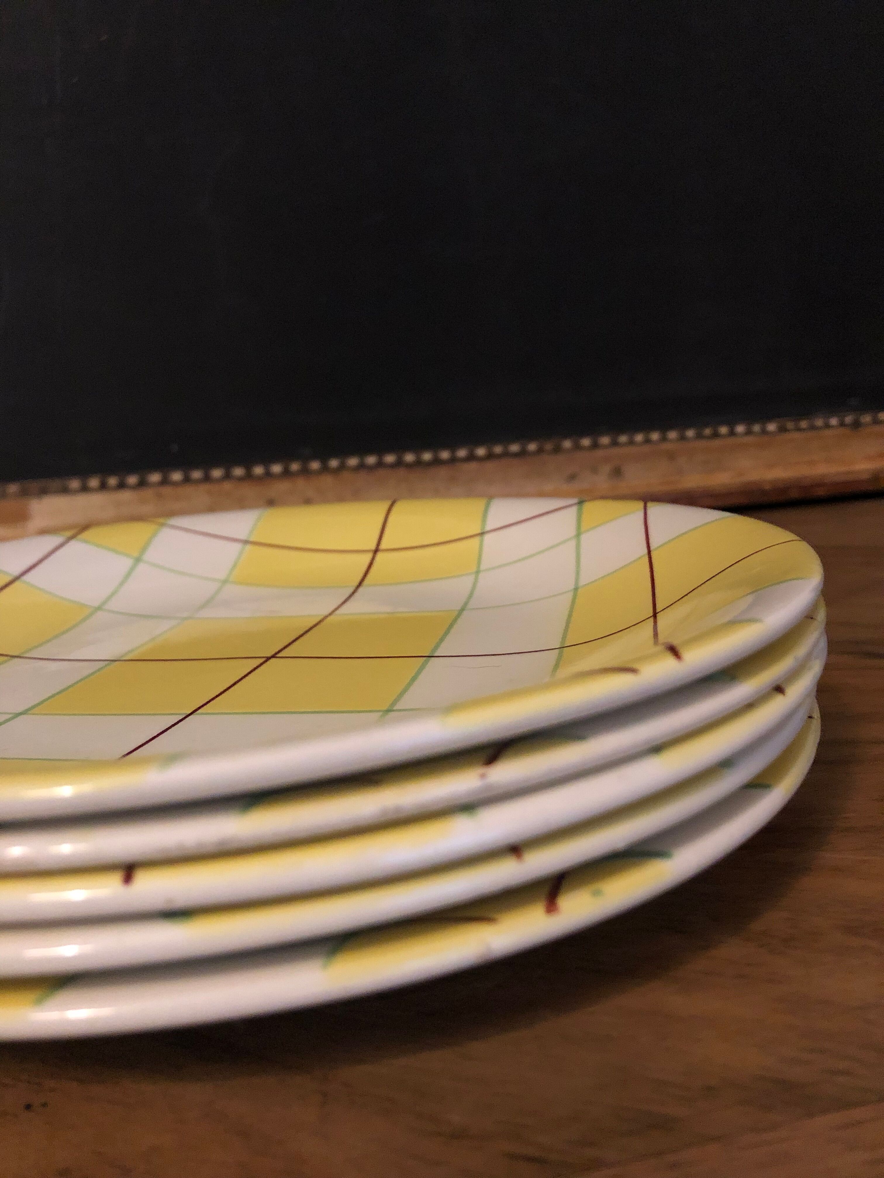 5 dessert plates Hossegor Salins