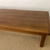 Wooden farmhouse table