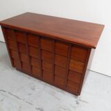 Vintage mahogany filing cabinet with drawers