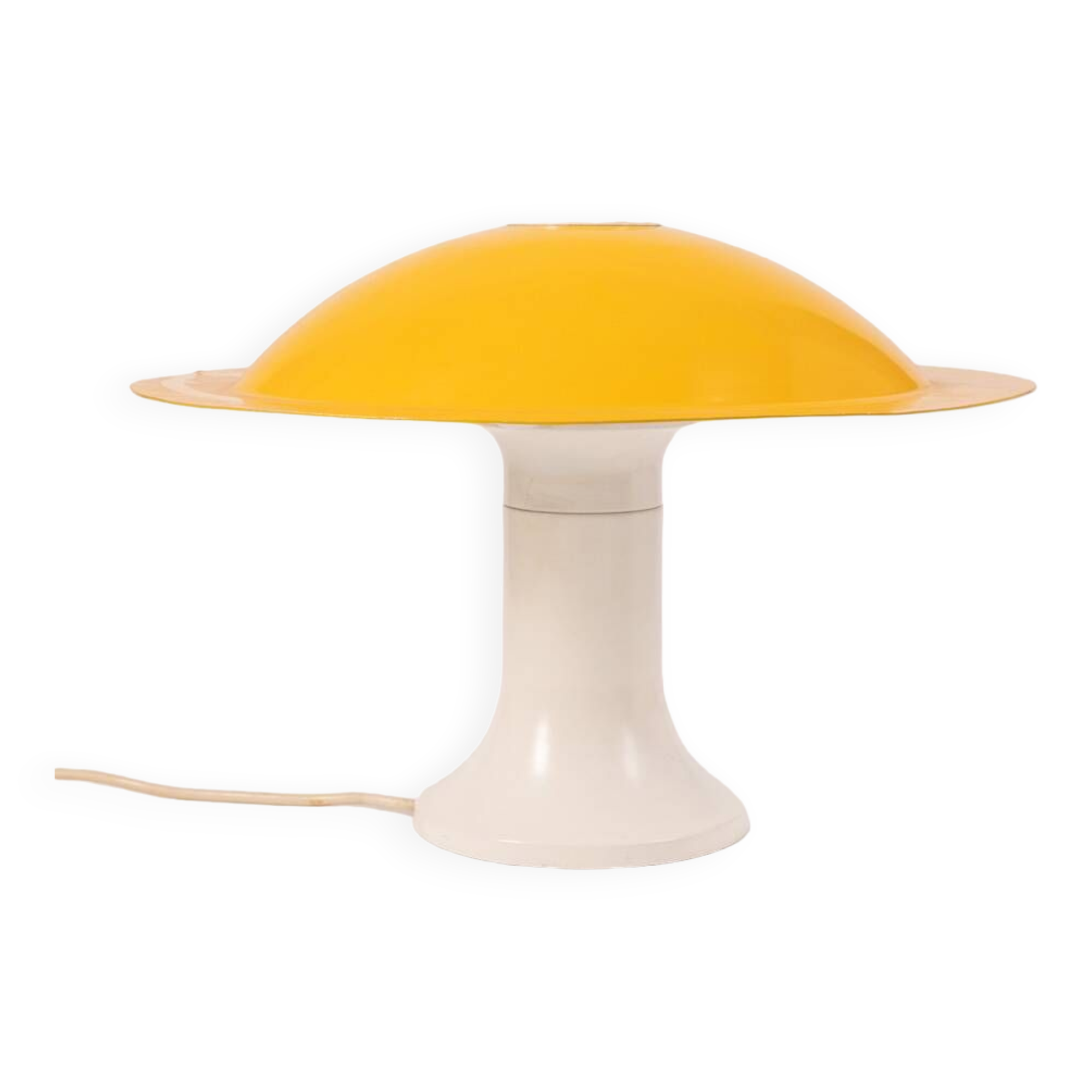 Vintage yellow table lamp from the 70s design by martinelli