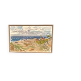 Grande huile sur toile suédoise originale – “Strand, Öland” par Ingvar Hällgren