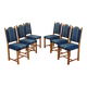 Set of six oak chairs, Danish design, 1960s, designer: Henning Kjærnulf