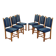 Set of six oak chairs, Danish design, 1960s, designer: Henning Kjærnulf