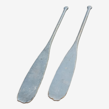 Old pair of boat oars