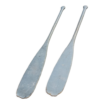 Old pair of boat oars