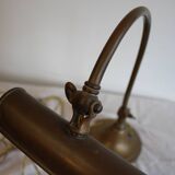Lampe de bureau ancienne articulée en cuivre