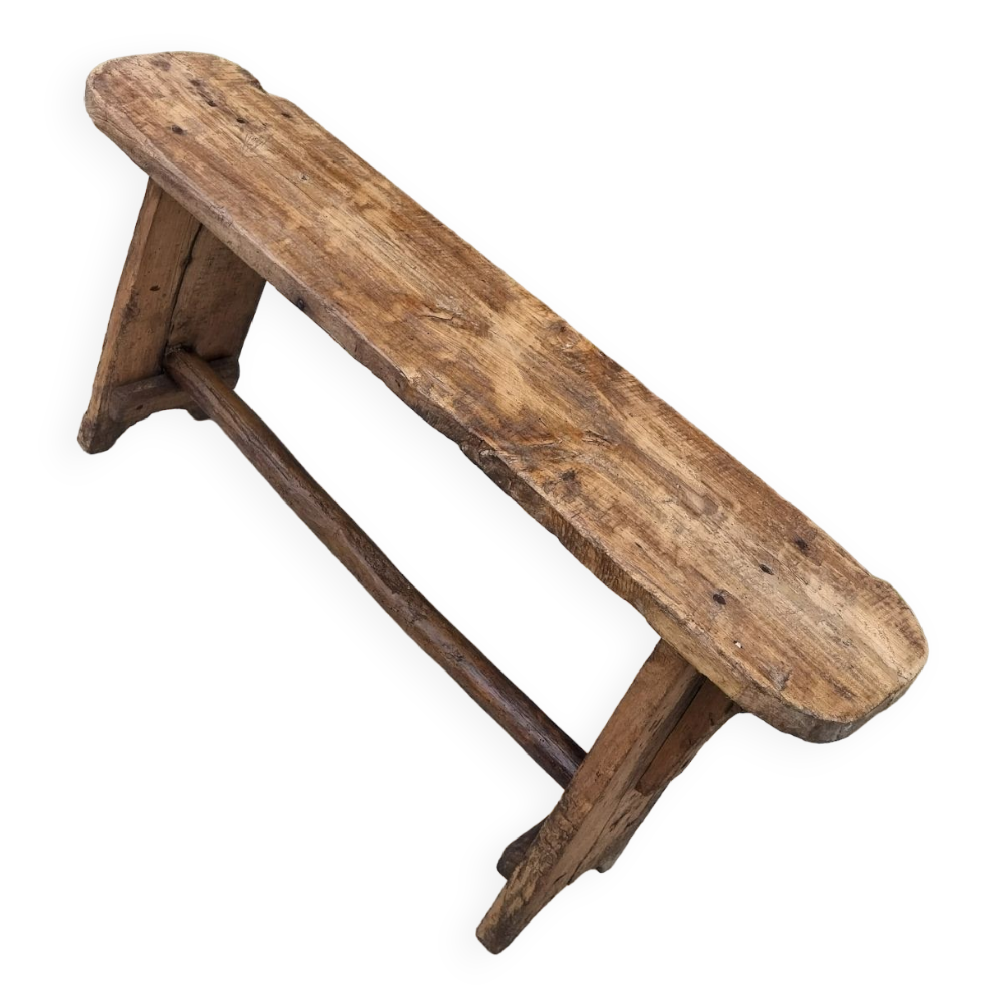Rustic wooden bench