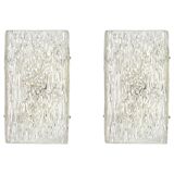 1 pair of large wall sconces by Kalmar, Austria, 1960s.