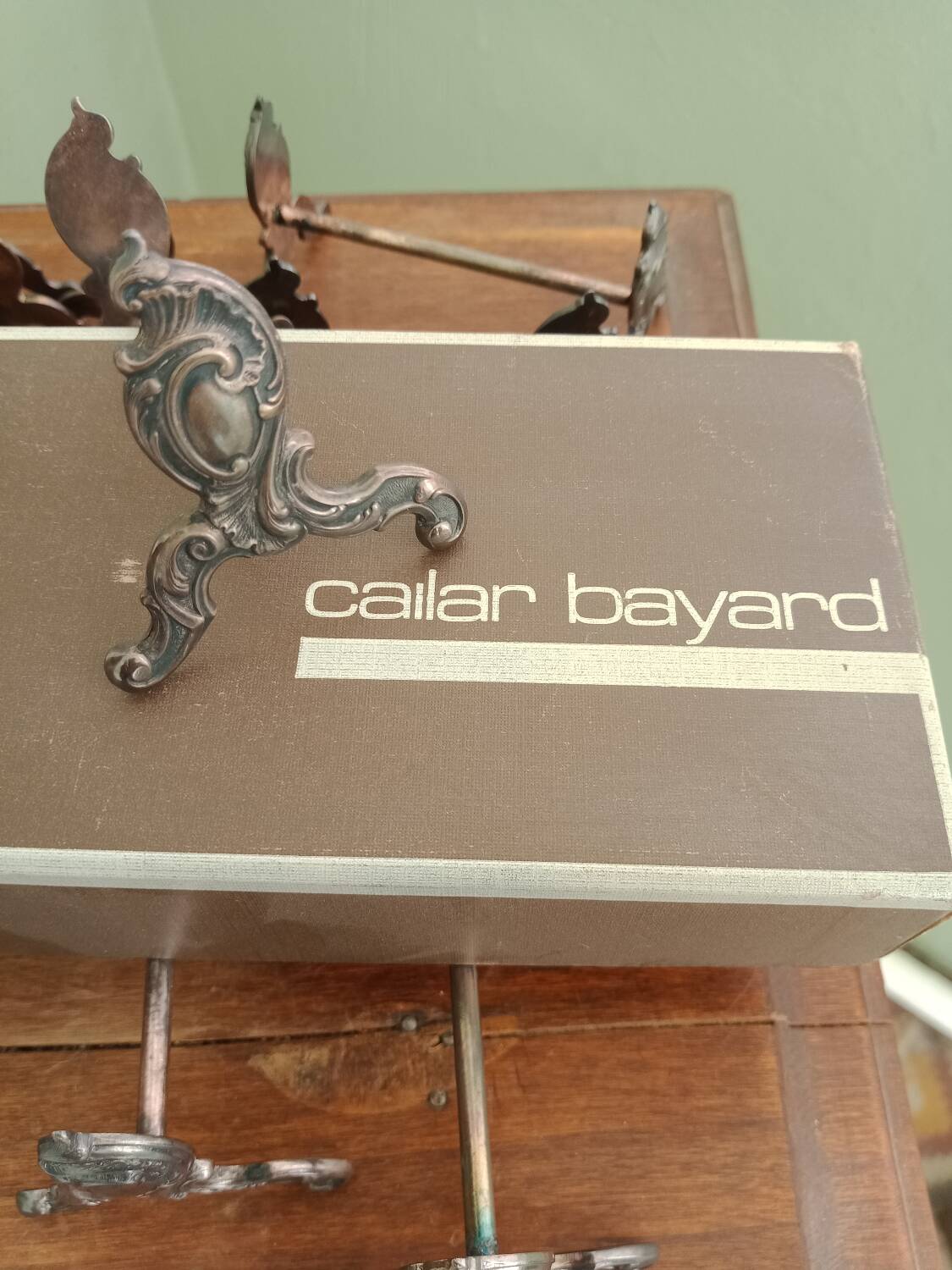 Cailar Bayard silver plated knife holder