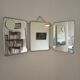 Barber triptych with magnifying mirror 24x19cm