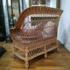 Rattan bench