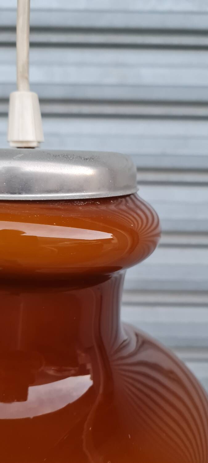 Scandinavian pendant light in opaline glass