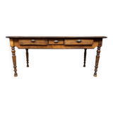 Large Louis Philippe period table or desk in solid wood circa 1830