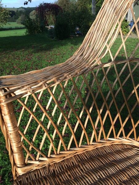 Armchair in rattan 1960-1970
