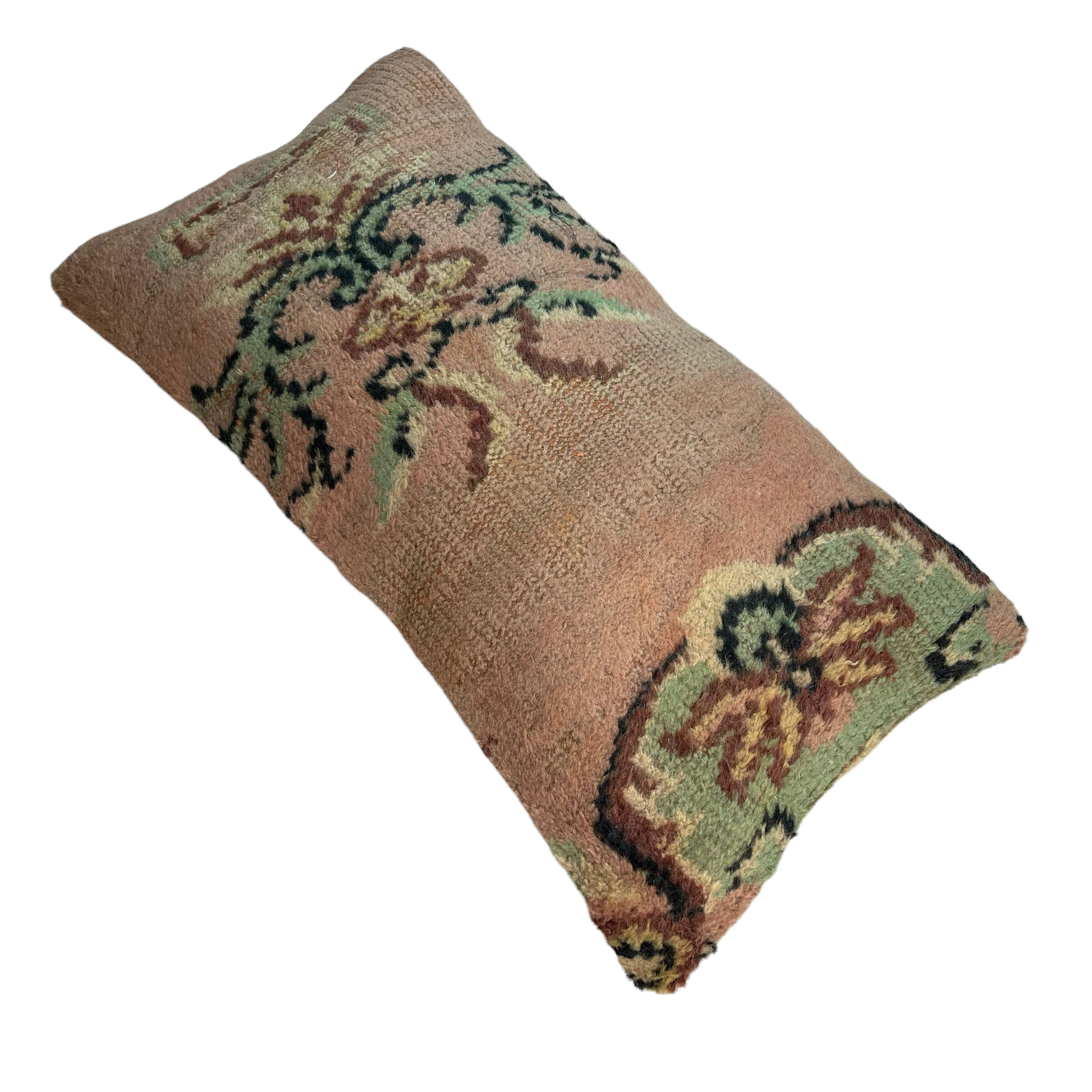 Vintage turkish handmade cushion cover, 30 x 60 cm