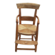 High armchair old child. In cherry and mulch.