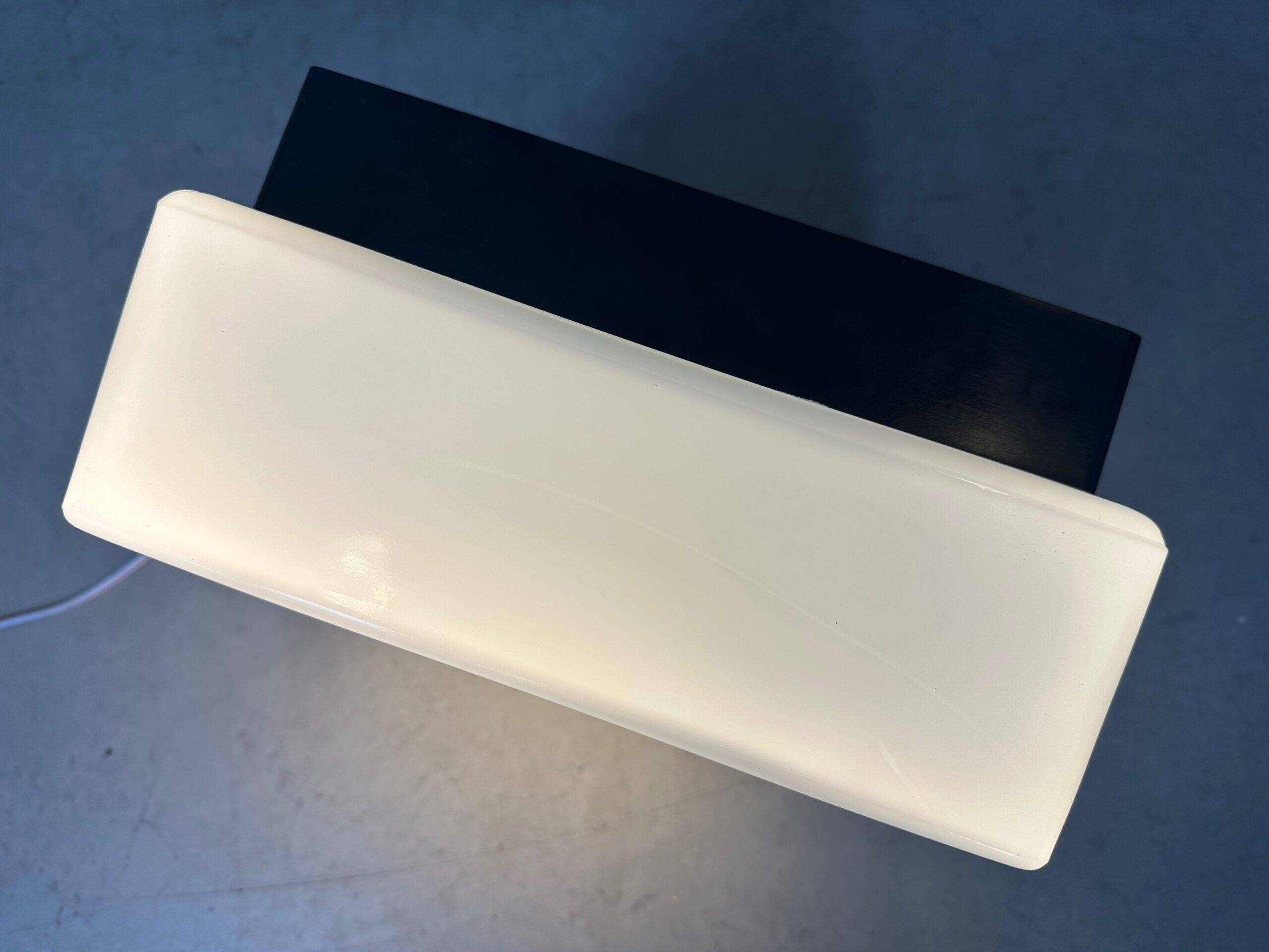 Vintage ceiling lamp – bakelite and opaline