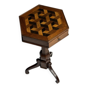 table d'appoint en marqueterie - vers 1900