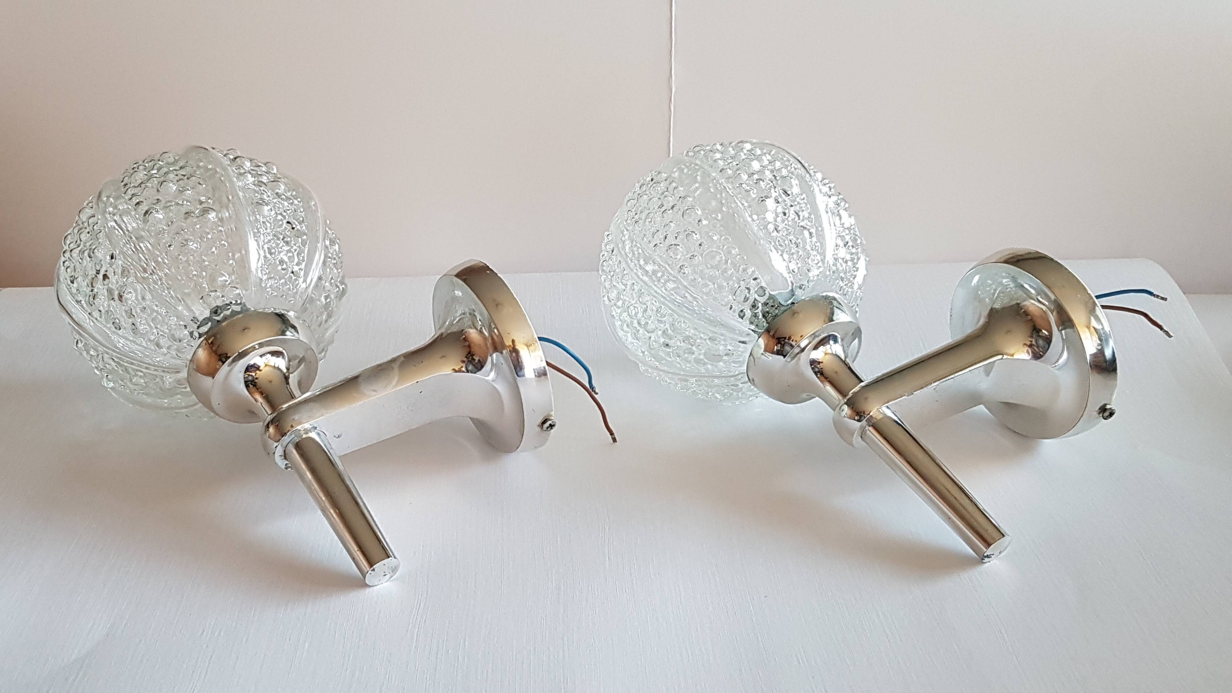 Paire d'appliques vintage