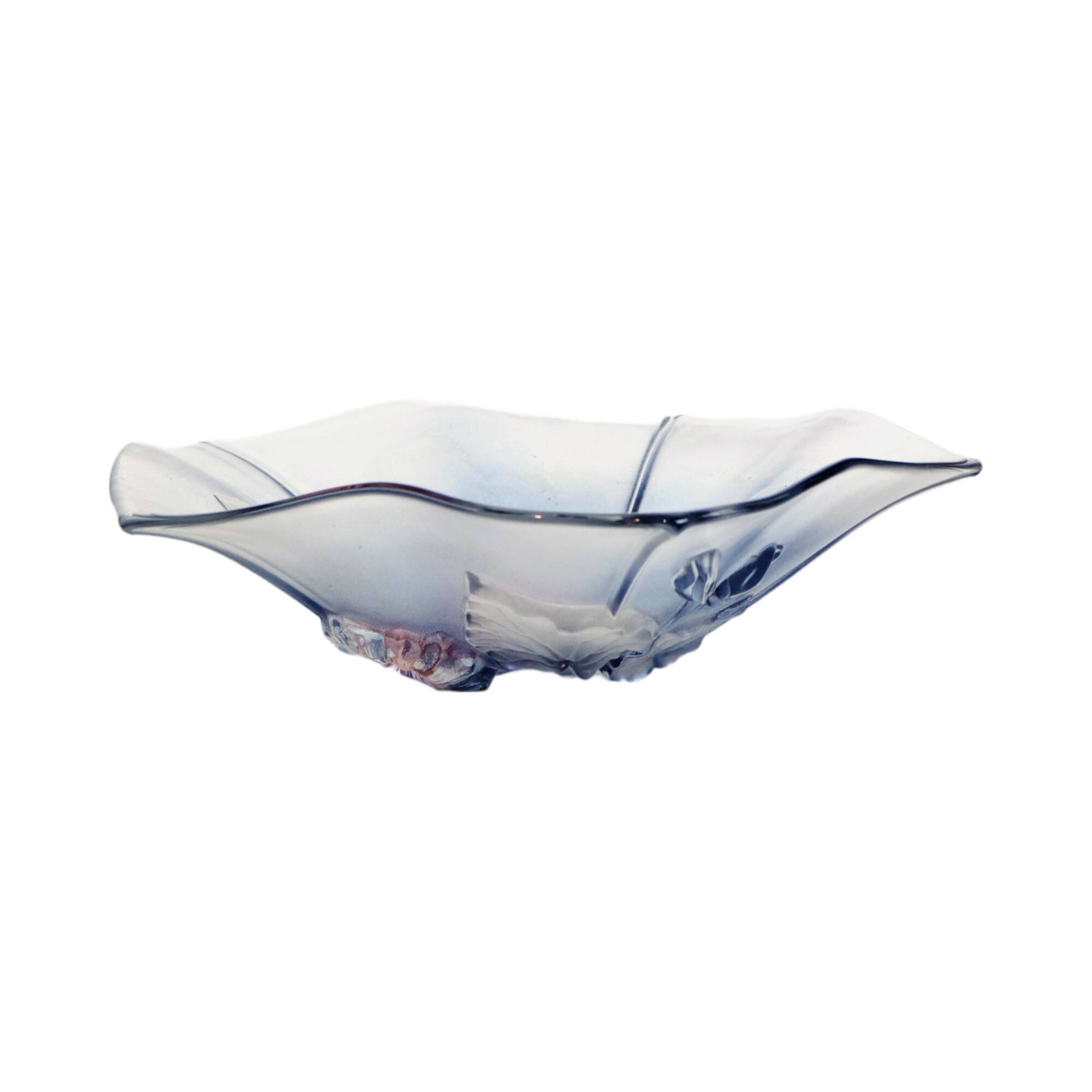 Vintage Fruit Bowl Flowers Walther Mikasa Calypso Crystal 1980s