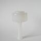 Vase en opaline blanc graphique, 1960, 20 X 11 cm