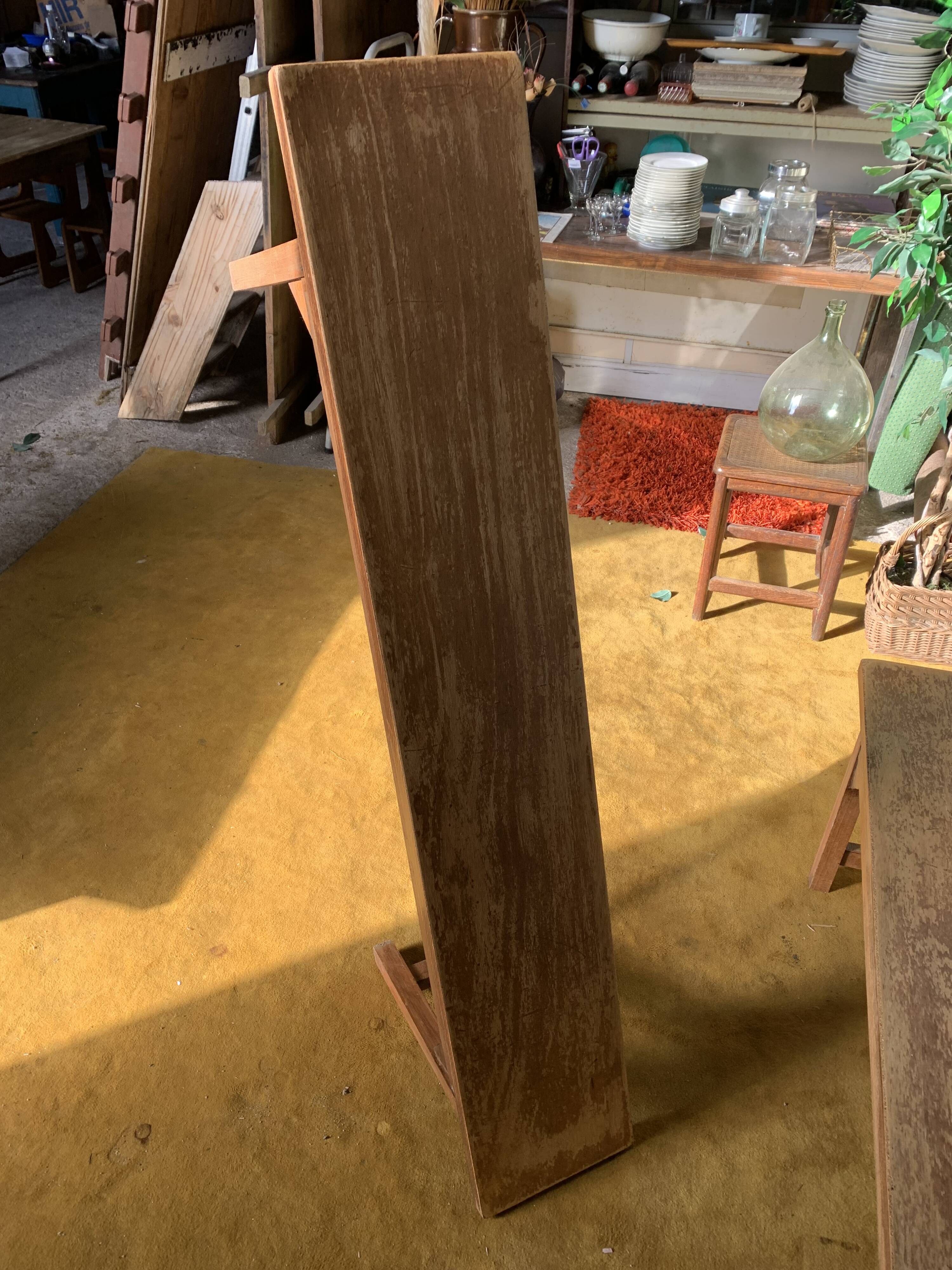 Pair of country benches.