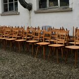 Série de 50 chaises  bistrot 1960