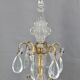 Pair girandoles chandelier bronze & crystal louis XV style