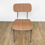 Formica chairs beige salmon pattern stripes