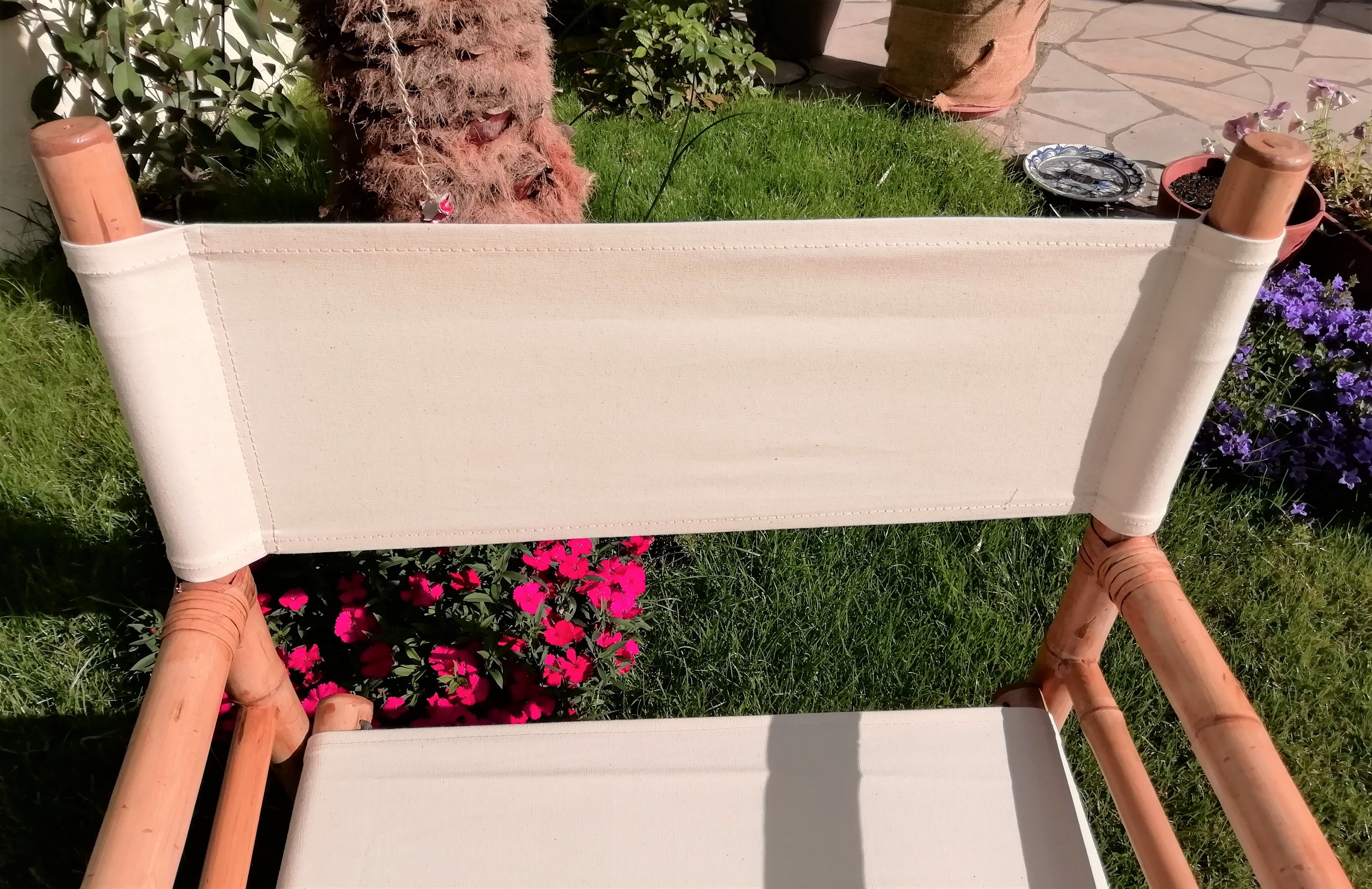 Foldable bamboo armchairs