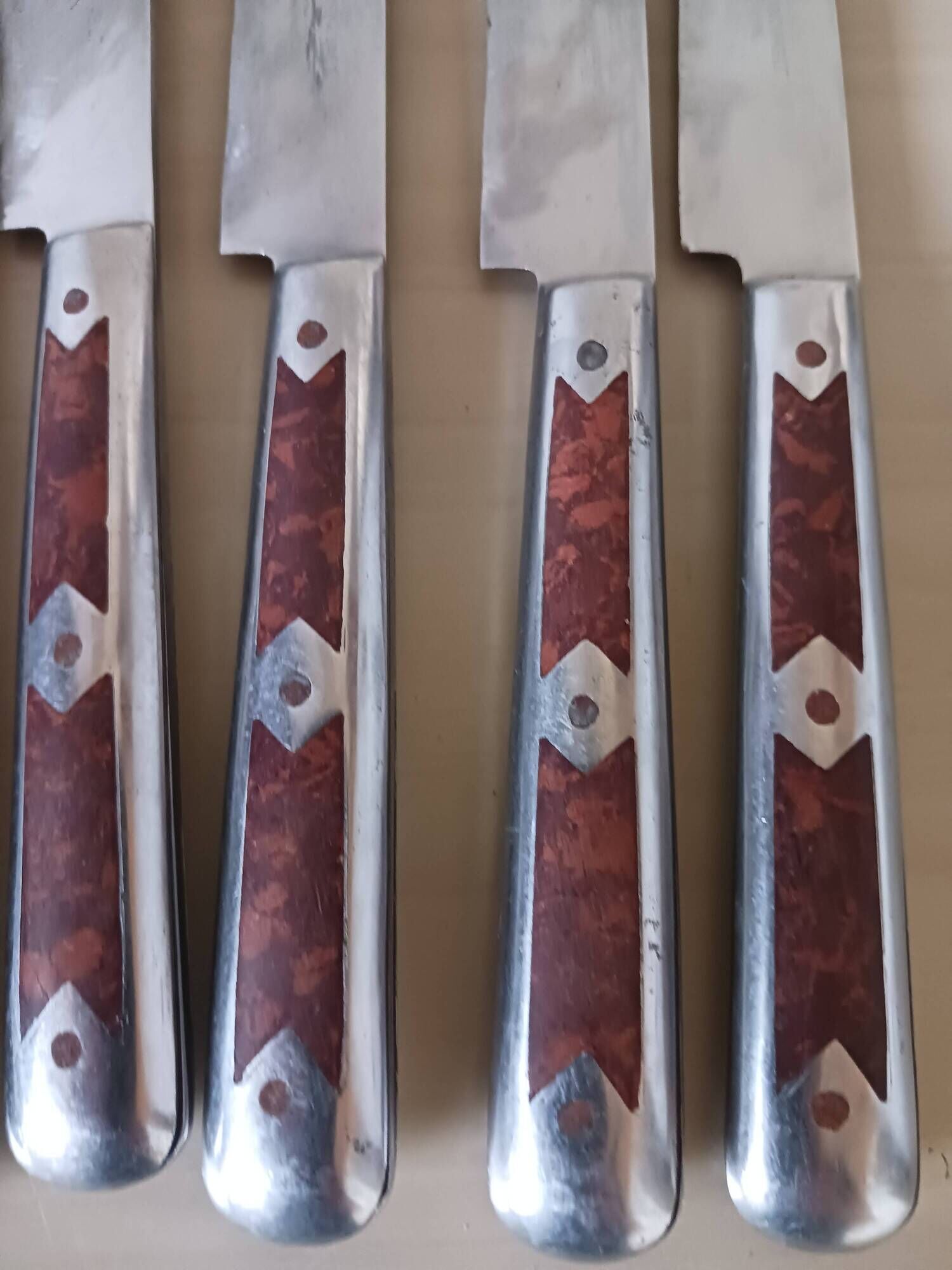 Art Deco style knives.