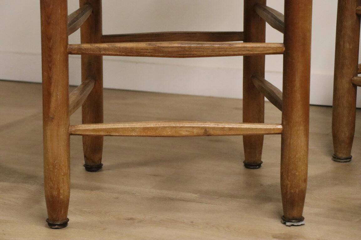 Series of 4 Charlotte Perriand Chairs Model "Bauche" BCB Edition