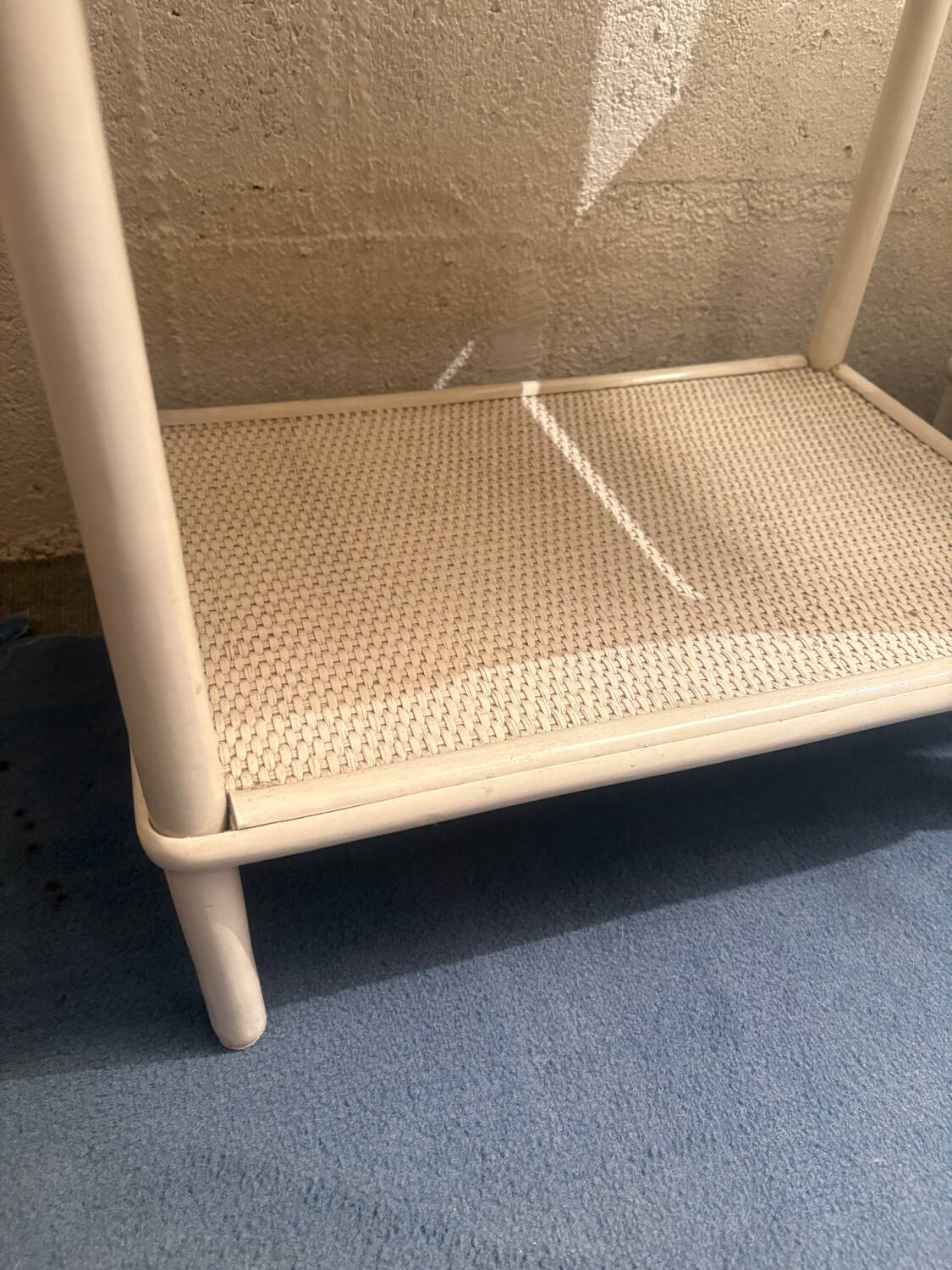 Duo of vintage bedside tables