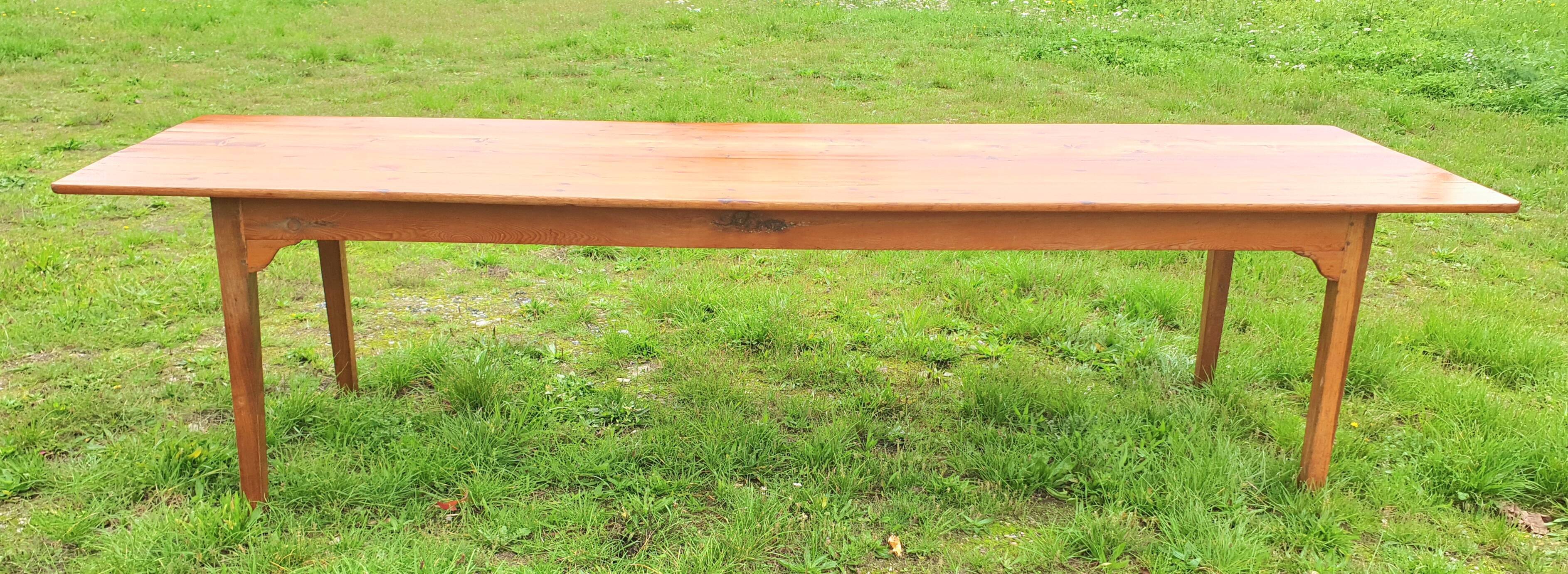 Farm table and bench