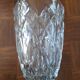 Antique faceted glass vase