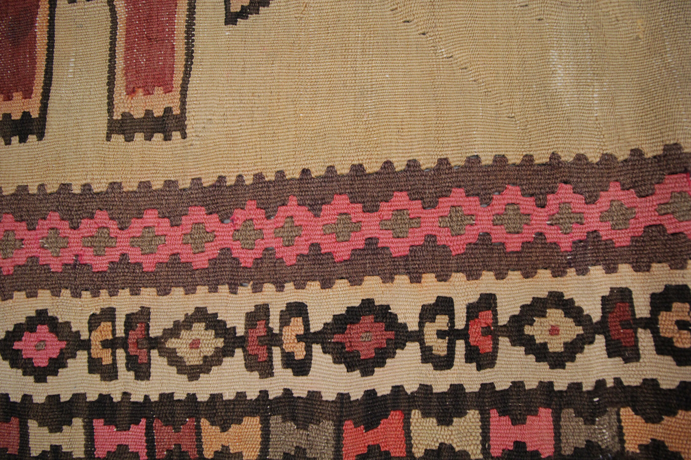 Vintage Persian Kilim Rug, Handwoven Flat-woven Carpet Area Rug- 175x295cm