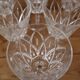 Set of 6 Arlequin red wine glasses in Reims crystal glass 1950