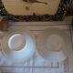 Antique porcelain cups and saucers