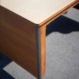 Wood and metal desk and formica top, 50