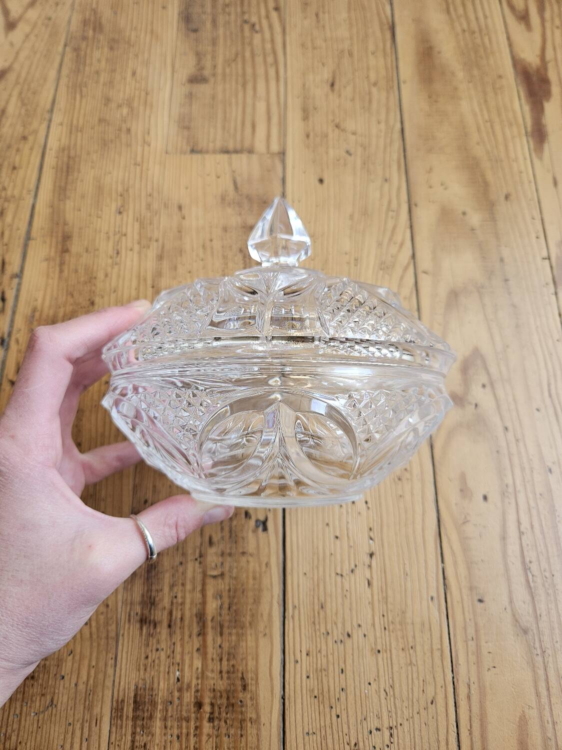 Vintage crystal candy box