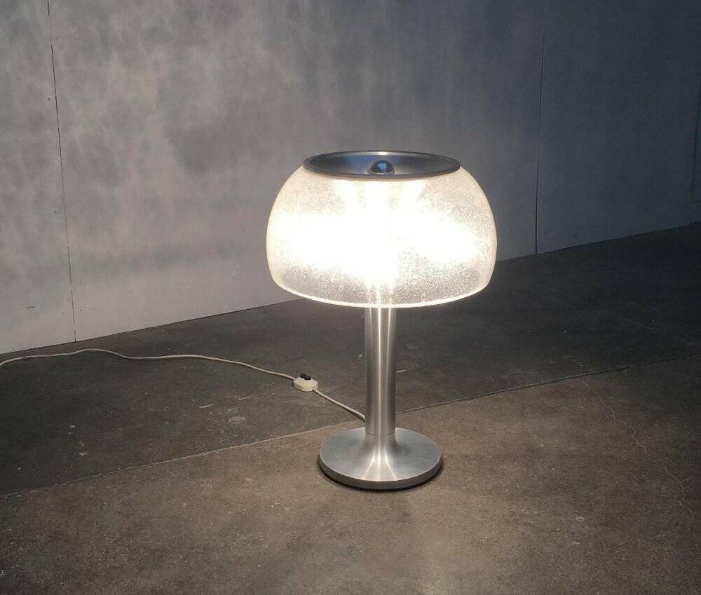 Swiss mid-century space age mushroom floor lamp by Temde, 1960s.