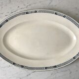 Plat oval terre de fer salins fin xixème
