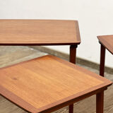 Set of Danish Mid Century Teak NestingTables, Coffee or  Sofa tables, Denkmark1950s