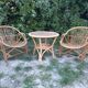 Rattan and bamboo living room