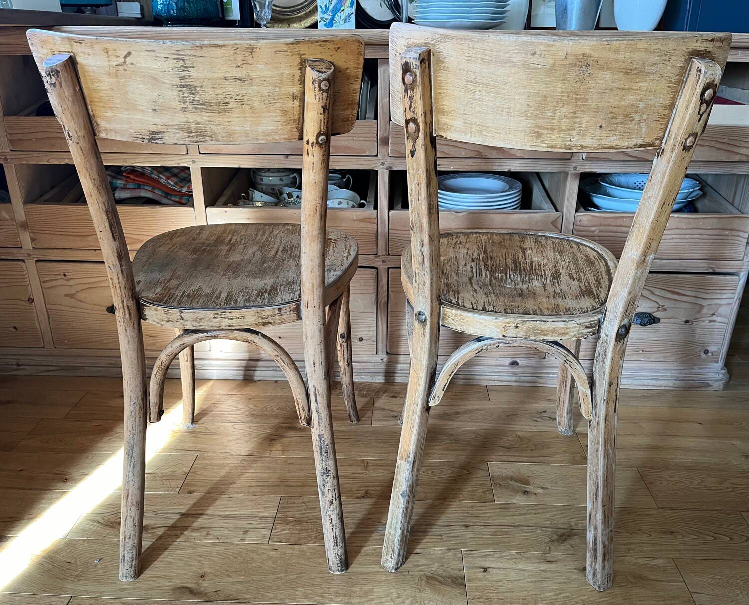 Pair of bistro chairs