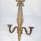 Patinated bronze wall lamp in louis XVI ribbon style