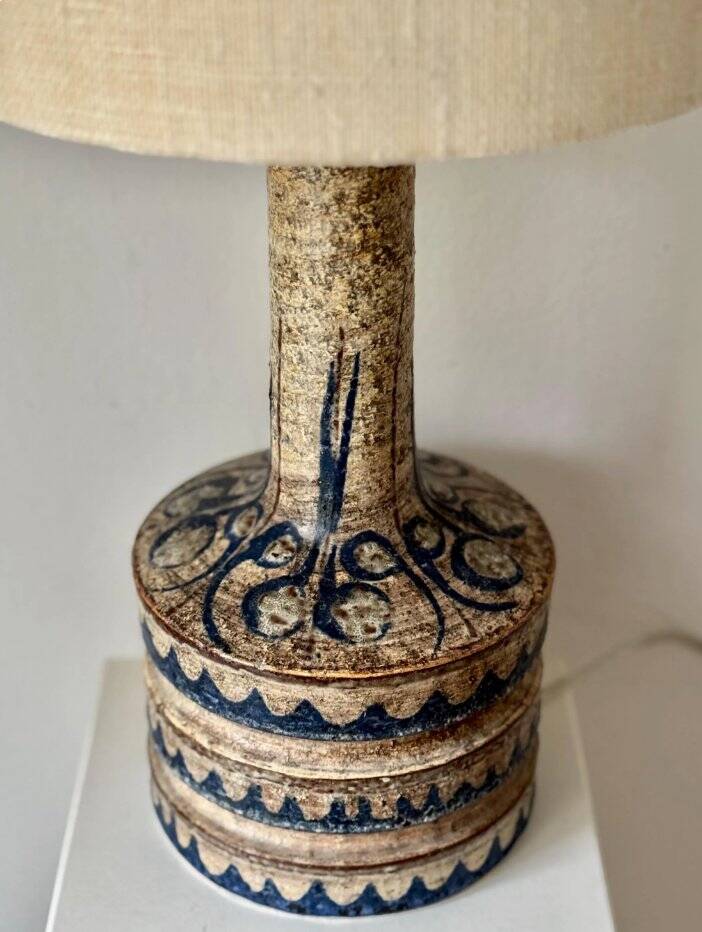 Ceramic table lamp by Jette Hellerøe for Axella, Denmark, 1960s