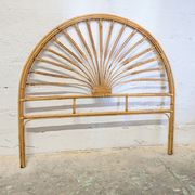 1970s rattan headboard